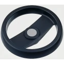 Elesa Black Technopolymer Two-Spoke Hand Wheel 124 mm Diameter Model 78611