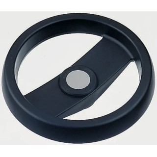 Elesa Black Technopolymer Two-Spoke Hand Wheel 124 mm Diameter Model 78611