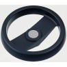 Elesa Black Technopolymer Two-Spoke Hand Wheel 124 mm Diameter Model 78611