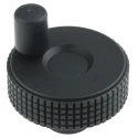 Elesa Black Technopolymer Revolving Handle Hand Wheel 50 mm Diameter 34498-C9