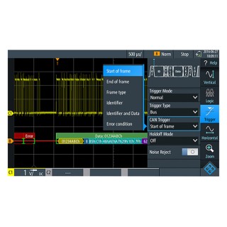 Rohde & Schwarz Triggering and Decoding Oscilloscope Software for Use with RTH Handheld Digital Oscilloscope RTH-K3