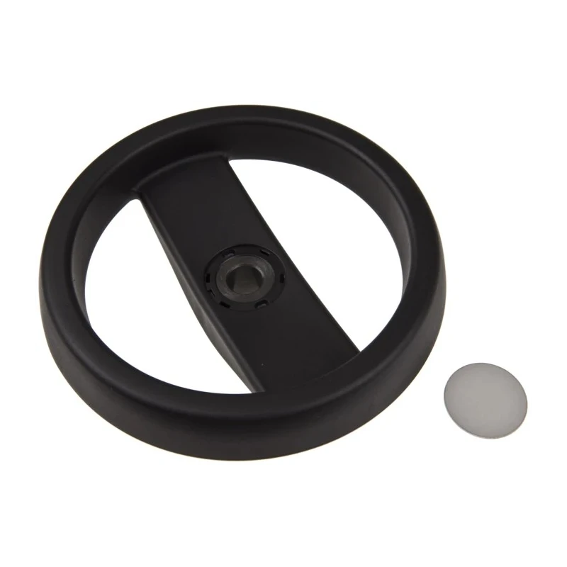 Elesa Black Technopolymer Spoked Hand Wheel, 160 mm Diameter, Steel Insert 78711