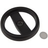 Elesa Black Technopolymer Spoked Hand Wheel, 160 mm Diameter, Steel Insert 78711