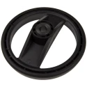 Elesa Black Technopolymer Spoked Hand Wheel, 160 mm Diameter, Steel Insert 78711
