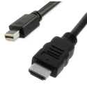RS PRO Male Mini DisplayPort to Male HDMI Polyvinyl Chloride DisplayPort Cable 4.5 m 144-8608