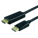 Roline Male DisplayPort to Male HDMI Polyvinyl Chloride DisplayPort Cable 2 m 11.04.5786-10