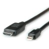 Roline Male Mini DisplayPort to Male HDMI Polyvinyl Chloride DisplayPort Cable 4.5 m 11.04.5793-10