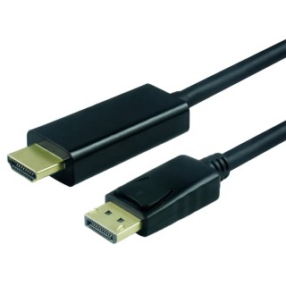Roline Male DisplayPort to Male HDMI Polyvinyl Chloride DisplayPort Cable 3 m 11.04.5787-10