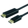 Roline Male DisplayPort to Male HDMI Polyvinyl Chloride DisplayPort Cable 3 m 11.04.5787-10