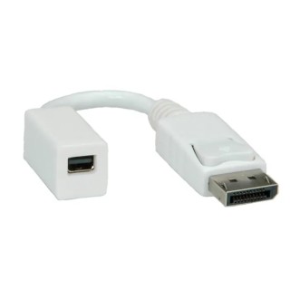 Roline DisplayPort to Mini DisplayPort Adapter Cable Male to Female, Polyvinyl Chloride Jacket, 150mm 12.03.3132-20