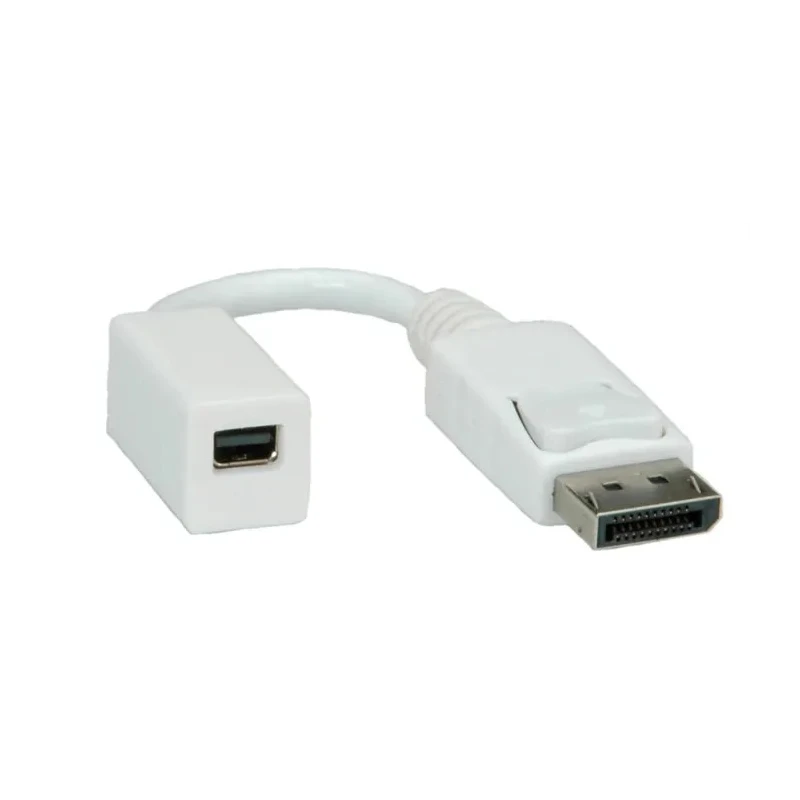 Roline DisplayPort to Mini DisplayPort Adapter Cable Male to Female, Polyvinyl Chloride Jacket, 150mm 12.03.3132-20