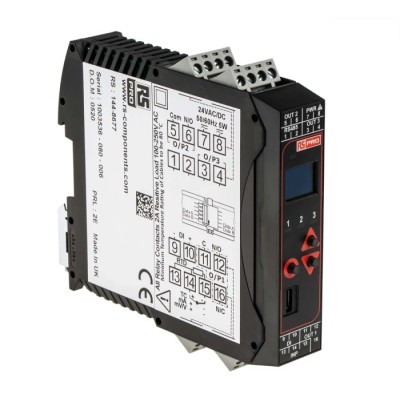 RS PRO DIN Rail PID Temperature Controller 1 Input 2 Output Relay 240V AC On-Off 144-8677