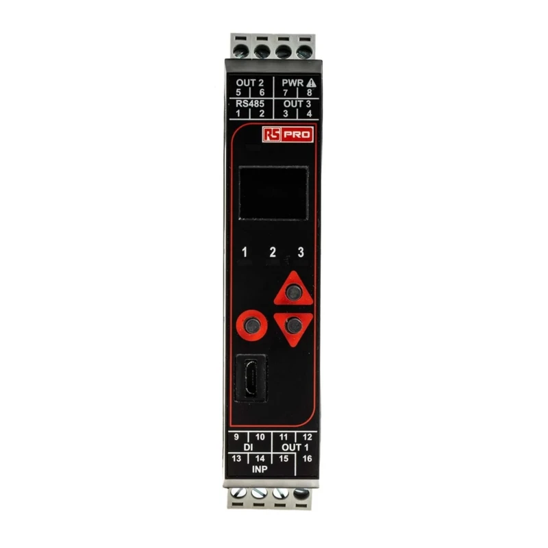 RS PRO DIN Rail PID Temperature Controller 1 Input 2 Output Relay 240V AC On-Off 144-8677