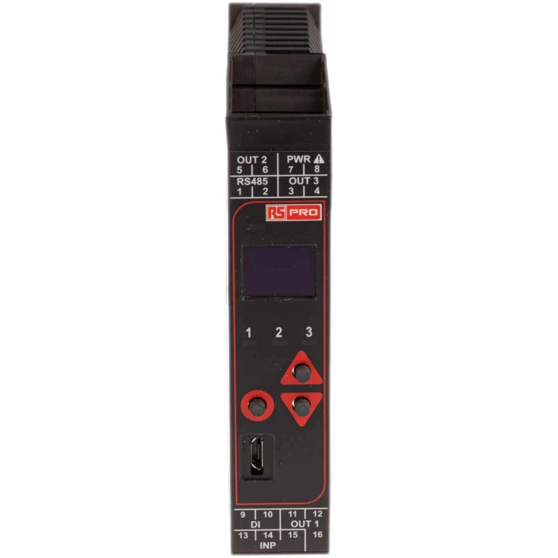 RS PRO DIN Rail PID Temperature Controller 1 Input, 3 Output Relay 24V ac/dc PID Controller 144-8678