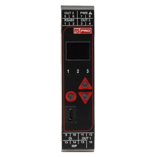RS PRO DIN Rail PID Temperature Controller 1 Input, 3 Output Relay 24V AC OLED Display 123mm x 22.5mm 144-8682