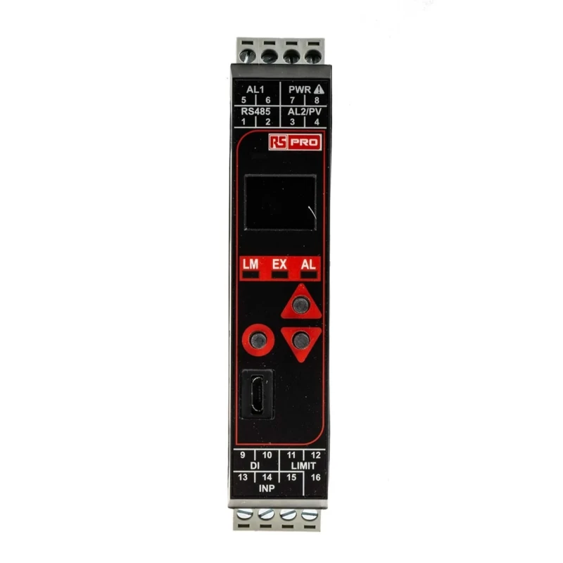 RS PRO DIN Rail PID Temperature Controller 3 Input 2 Output Relay 240V ac OLED Display 144-8683