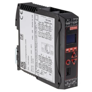 RS PRO DIN Rail PID Temperature Controller 3 Input 2 Output Relay 24V AC OLED Display 144-8684
