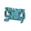 Weidmüller A Series DIN Rail Terminal Block Blue, 2.5mm² Cable CSA, 24A Current, 1-Level Push-in Termination 1521880000