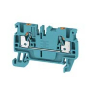 Weidmüller A Series DIN Rail Terminal Block Blue, 2.5mm² Cable CSA, 24A Current, 1-Level Push-in Termination 1521880000