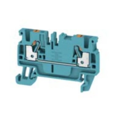 Weidmüller A Series DIN Rail Terminal Block Blue, 2.5mm² Cable CSA, 24A Current, 1-Level Push-in Termination 1521880000