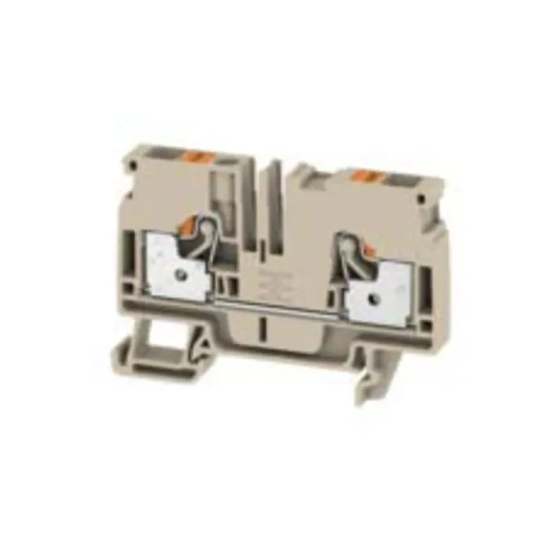 Weidmüller A Series DIN Rail Terminal Block Dark Beige 6mm² 1-Level Push-in IECEx/ATEX 1992110000
