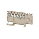 Weidmüller A Series DIN Rail Terminal Block Beige 1.5mm² 1-Level Push-in 1988160000