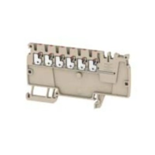 Weidmüller A Series DIN Rail Terminal Block Beige 1.5mm² 1-Level Push-in 1988160000