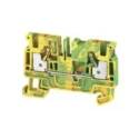 Weidmüller A Series DIN Rail Terminal Block Green, Yellow, 4mm² Cable CSA, 1-Level, Push-in Termination, 800V 2051360000