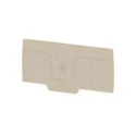 Weidmüller A Series Dark Beige Wemid Material End Cover for Use with Klippon Connect Terminal Blocks 1988300000