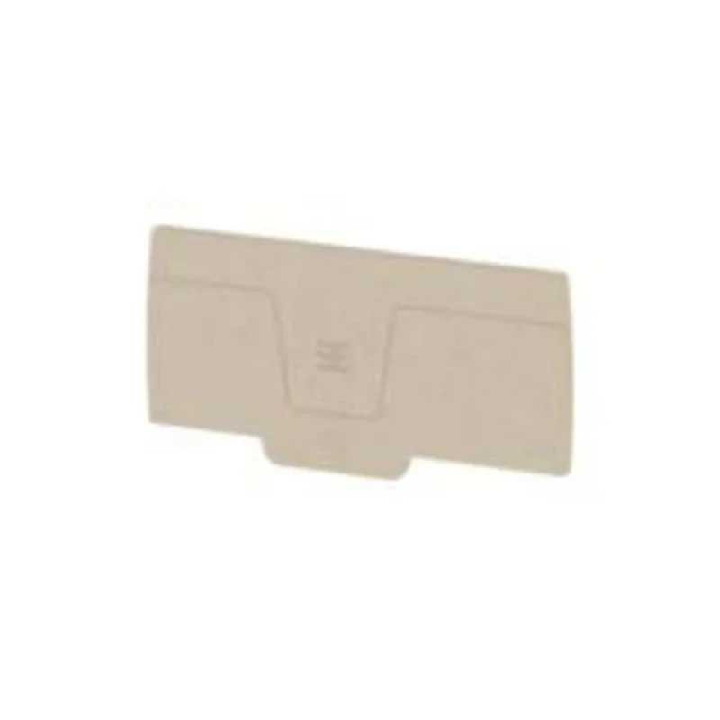 Weidmüller A Series Dark Beige Wemid Material End Cover for Use with Klippon Connect Terminal Blocks 1988300000