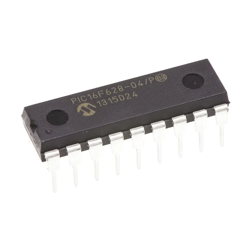 Microchip 8-bit PIC Microcontroller, 4 MHz, 3.5 KB FLASH, 18-Pin PDIP PIC16F628-04/P