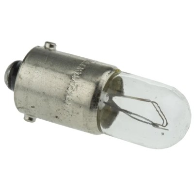 Osram Automotive Incandescent Lamp, Clear, 24V, 4W, BA9S Base, Diameter 8.8mm BA9S