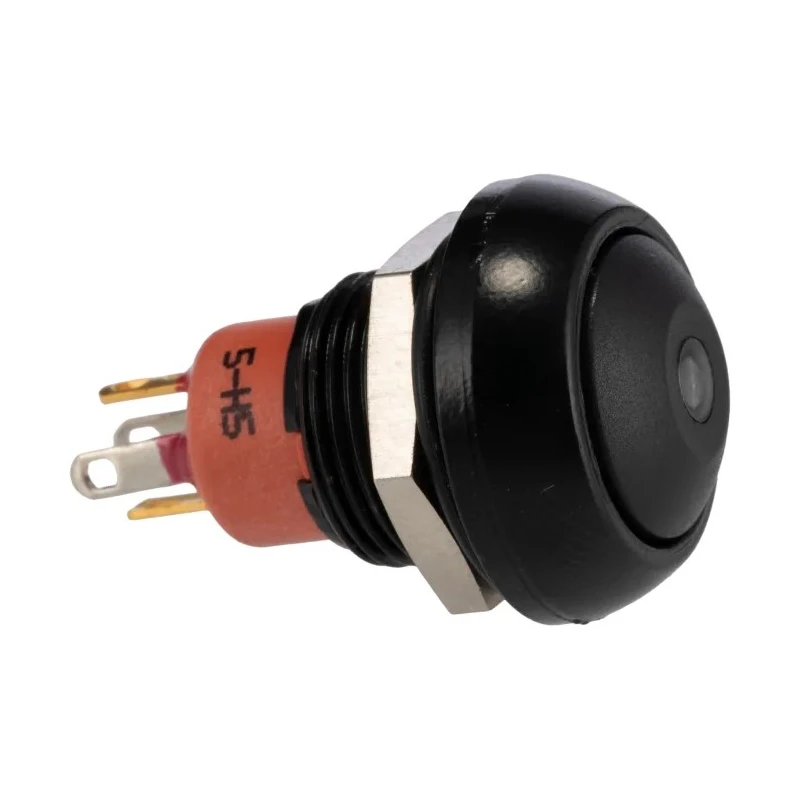 APEM IP Series Illuminated Push Button Switch, Momentary, Panel Mount, 13.6 mm Cutout, SPST, Red LED, IP67 IPR3SAD2L0S