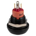 APEM IP Series Illuminated Push Button Switch, Momentary, Panel Mount, 13.6 mm Cutout, SPST, Red LED, IP67 IPR3SAD2L0S