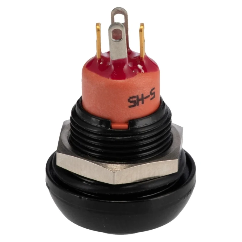 APEM IP Series Illuminated Push Button Switch, Momentary, Panel Mount, 13.6 mm Cutout, SPST, Red LED, IP67 IPR3SAD2L0S