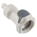 Colder Products Hose Connector 9.53 mm ID Threaded Male Polysulfone Body Grey 8.6 bar Pressure HFCD17635