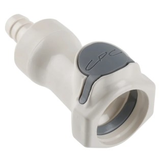 Colder Products Hose Connector 9.53 mm ID Threaded Male Polysulfone Body Grey 8.6 bar Pressure HFCD17635