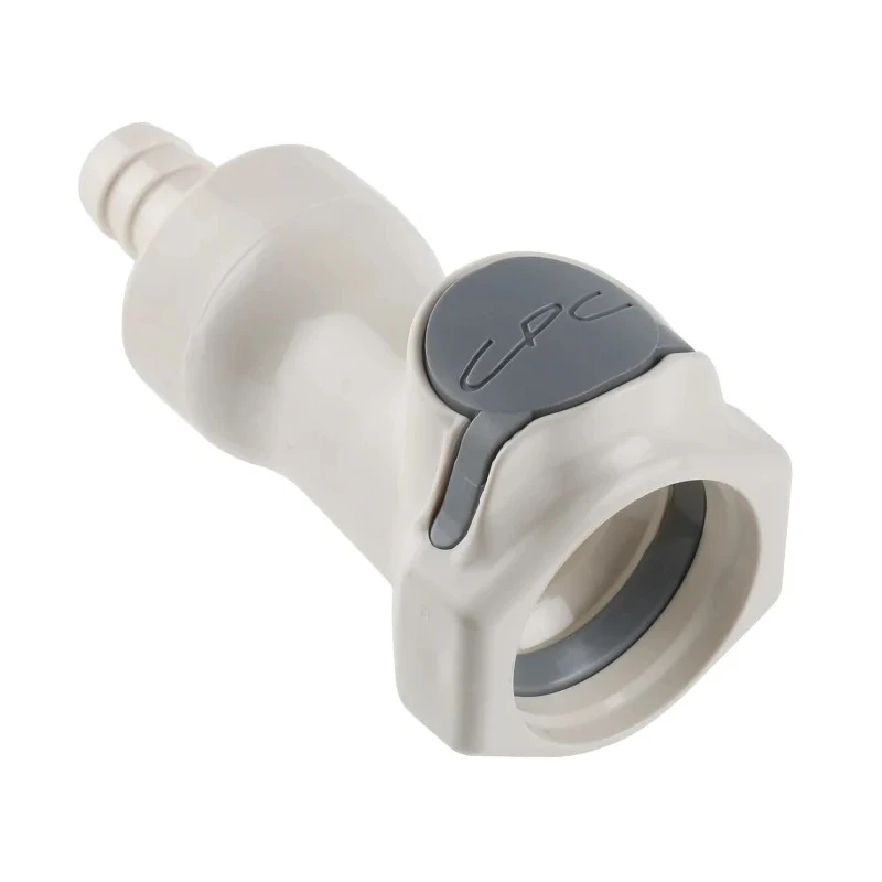 Colder Products Hose Connector 9.53 mm ID Threaded Male Polysulfone Body Grey 8.6 bar Pressure HFCD17635