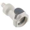 Colder Products Hose Connector 9.53 mm ID Threaded Male Polysulfone Body Grey 8.6 bar Pressure HFCD17635