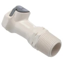 Colder Products Threaded Hose Connector 3/4 in BSPT Polysulfone Body, Grey, 8.6 bar HFCD101235BSPT