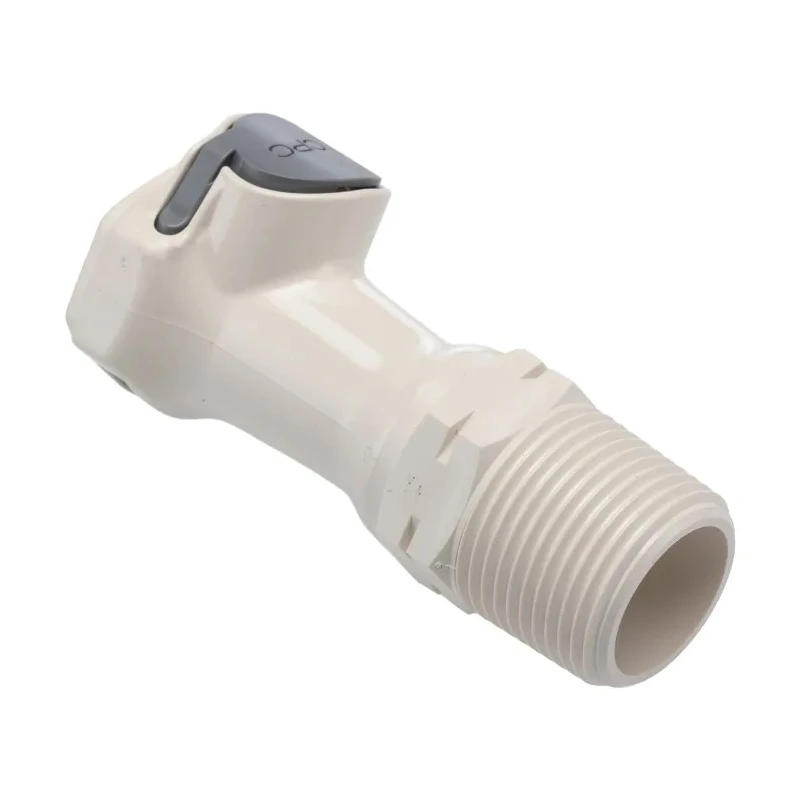 Colder Products Threaded Hose Connector 3/4 in BSPT Polysulfone Body, Grey, 8.6 bar HFCD101235BSPT