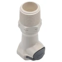 Colder Products Threaded Hose Connector 3/4 in BSPT Polysulfone Body, Grey, 8.6 bar HFCD101235BSPT