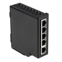 RS PRO Unmanaged 5 Port Ethernet Switch 10/100 Mbps, DIN Rail Mount, Metal Case 144-8675