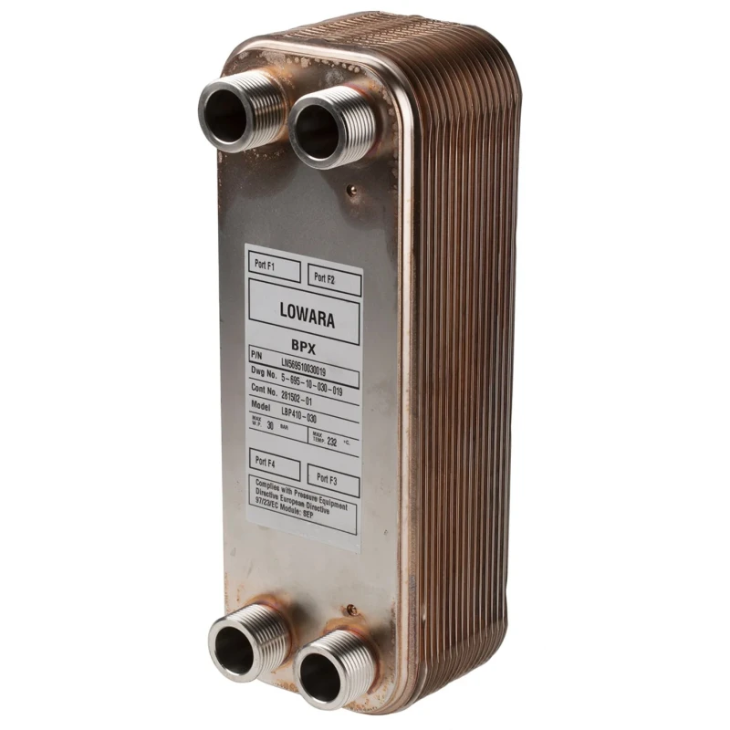 Xylem Liquid Heat Exchanger 30 Cooling Elements Copper Radiator 316L Stainless Steel Tube Connector 232°C Max LN569510030019