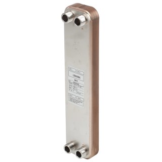 Xylem Liquid Heat Exchanger Brazed Plate, Copper Radiator, 316L Stainless Steel Connectors, 525.4 mm Height LN569515014002