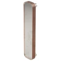 Xylem Liquid Heat Exchanger Brazed Plate, Copper Radiator, 316L Stainless Steel Connectors, 525.4 mm Height LN569515014002