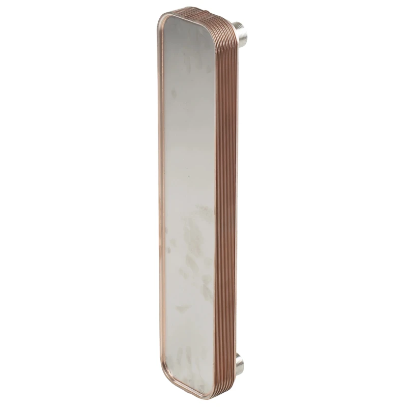 Xylem Liquid Heat Exchanger Brazed Plate, Copper Radiator, 316L Stainless Steel Connectors, 525.4 mm Height LN569515014002