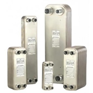 Xylem Brazed Plate Heat Exchanger, 525.4 mm Height, 112 mm Width, 24.1 mm Depth, 30 Cooling Elements, Copper LN569515030013