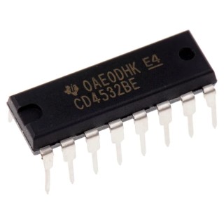Texas Instruments Encoder 8 Inputs 16-Pin PDIP CD4532BE