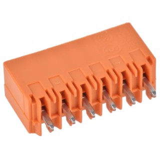Weidmüller OMNIMATE SL Series 6-Contact Pluggable Terminal Block, 3.5 mm Pitch, 1 Row, 320V, 17A, Polybutylene 1604510000